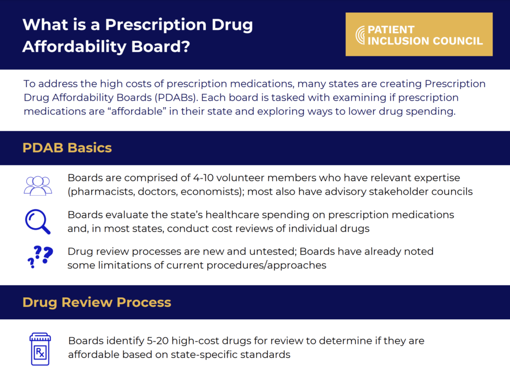 Patient 101: Prescription Drug Affordability Board